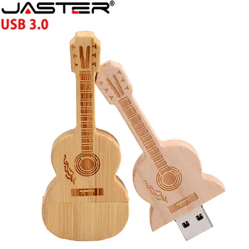 JASTER logotip meri lesena kitara pendrive usb 2.0 flash, memory stick, 4GB 8GB 16GB 32GB 64GB kovinski keychain darilo