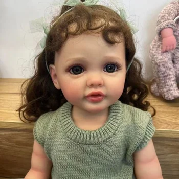 Obrtniški Realne Prerojeni Baby Doll Lahko Dal Kad - Celotno Telo, Silikonski Mehko Vinil s 3D Funkcije kot Nalašč Darilo za Rojstni dan