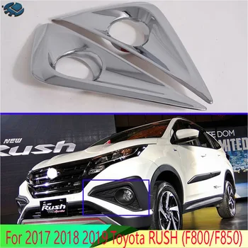 Za 2017-2022 Toyota RUSH (F800/F850) Avto Dodatki ABS Chrome Sprednje Luči za Meglo Lučka za Kritje Trim