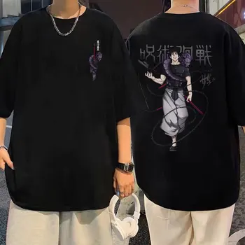 Anime Jujutsu Kaisen Fushiguro Toji Grafični Tshirt Moški Modni Bombažne Majice s kratkimi rokavi Moški Manga Svoboden Harajuku Kratek Rokav T-majice