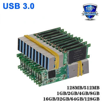 mini čip USB 3.0 pomnilnik flash 4gb 8GB 16GB 32GB 64GB 128GB dolgo, U disk polizdelkov Univerzalno čip pendrive Tovarne na debelo