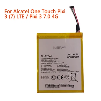 visoke kakovosti Mobilni Telefon Baterija TLp028A2 Za Alcatel One Touch Pixi 3 (7) LTE / Pixi 3 7.0 4G 2820mAh Baterije