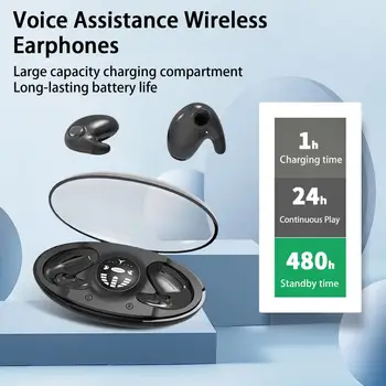 Bluetooth-združljive Slušalke Inteligentni Zmanjšanje Hrupa Tip-C Polnjenje Nepremočljiva Glasbo Brezžično Čepkov Telefon Pribor