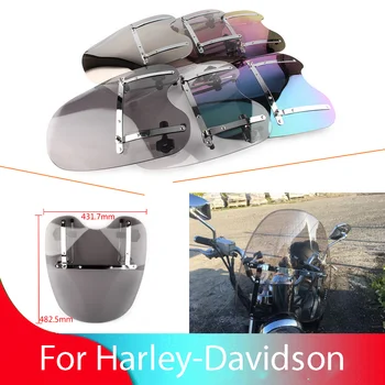Motorno kolo Vetrobransko steklo Motocikla Windscree Veter Deflektor Za Harley-Davidson primerjaj različici/Zlom/Bad Boy FXSTSB/Cross Kosti/Dyna