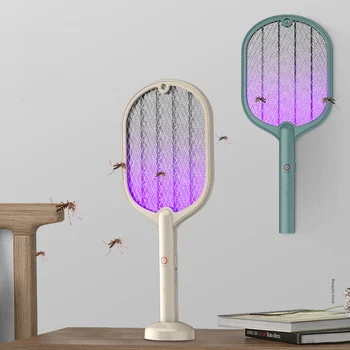 Električni Komar Morilec Letenje Swatter Past USB Polnilne Past Lopar proti Komarjem mrčesa UV Svetlobo Spalnica Bug Zapper