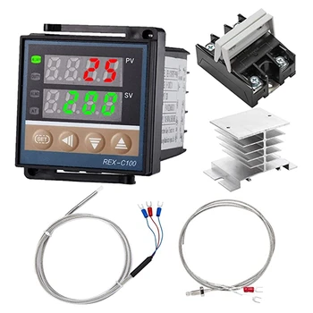 AC 100V Do 240V AC Celzija In Celzija PID Temperaturni Regulator Deli, Pribor Z Vrsto In K PT100 Termočlen