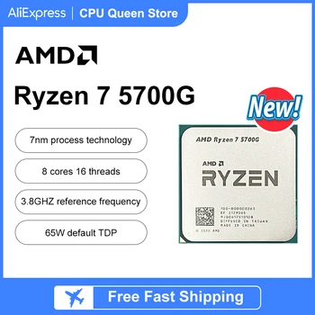 Novo!AMD R7 5700G Ryzen 7 5700G 3,8 GHz Osem-Core 16-Nit 65W CPU Procesor L3=16M 100-000000263 Vtičnico AM4 nova, vendar ni ljubitelj