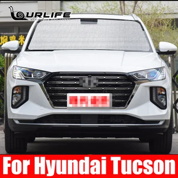 Za Hyundai Tucson 2017 2018 2019 2020 Okno Avtomobila Vetrobransko steklo Dežnik Spredaj UV Zaščito Reflektor Sonce Senci sončnega Srebrna