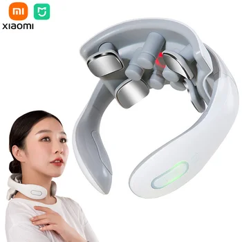 Xiaomi Mijia Vratu Massager USB Charge Ogrevanje Magnetnega Impulza Električna Masaža Vratu Instrument, Prenosni Masaža Zdravstvenega Varstva Orodja
