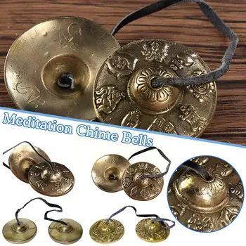 Tibera Meditacija Zvončki Tingsha Cymbal Bell Mindfulnee Tibera Buddhist Bronasti Zvonovi Doma Nepal Baker Dekor B4I5