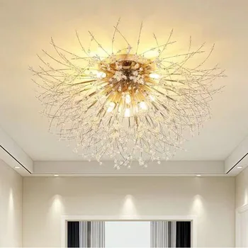 Nordijska regrat stropna svetilka luč lestenec sodobne kristalno lučka dnevno sobo, spalnico ter hodnik notranje dekorativne svetilke