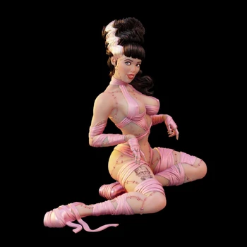 Smole Slika Seksi francoske Lady 1/18 Obsega Miniature Sestavite Model za Vgradnjo Diy Nesestavljeni Kip in Unpainted Diorama Igrače Darila