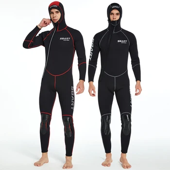 SBART 3 MM Potapljaške obleke, za Moške In Ženske Debele Potapljaške obleke Moške Toplo Hooded Nevtralna, Plavanje In Surfanje Obleko