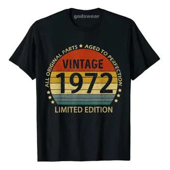 51 letni Darila Letnik 1972 Limited Edition 51th Rojstni dan T-Shirt Party Graphic Tee Vrhovi Estetska Oblačila za Ženske, Moške