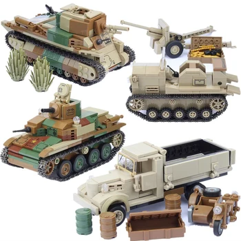 Vojaške WW2 Težka Oklepna Vozila, Tip 89 92 Sledi Bojni Tank Vojske, Orožje Stavbe, Bloki, Opeke, Klasičen Model Igrače Fant Darila