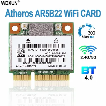 Banda dupla de 300mbps wi-fi AR5B22 5B22 KARTICO sem fio 802.11 a/b/g/n, placa de rede sem fio pci-e wlan 2.4 g/5ghz 4.0