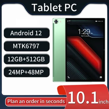 Vroče Prodaje 2023 Gobal Različico Android Tablet PA13 10.1 Inch Android 12 Bluetooth 12GB 512GB Deca Jedro 24+48MP WPS+5G WIFI Prenosnik