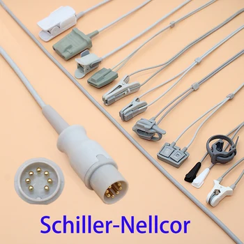 Za Schiller CM8/SM783 kisika v Krvi, monitor,odrasli/pediatrične/otrok/Novorojenčku/veterinarske,Prst/Uho/Noga/Čelo spo2 kabel senzorja