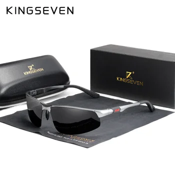 KINGSEVEN 2020 Aluminija Photochromic sončna Očala Moških Polarizirana Letnik Black Vožnjo sončna Očala Za moške Oculos De Sol Masculino