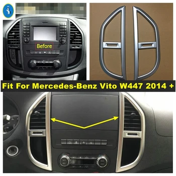 Srednji Srednji Nadzor Klimatske Naprave Plošča Modeliranje Zajema Trim Fit Za Mercedes-Benz Vito W447 2014 - 202 Mat Dodatki