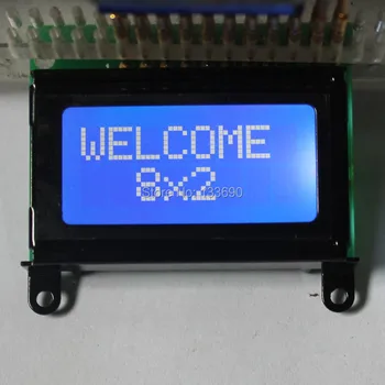 5PCS 8X2 STN Modra Bela Znak 0802 LCD Modul HD44780 Ali SPLC780 Krmilnik Mini LCD 8*2 Prikaz