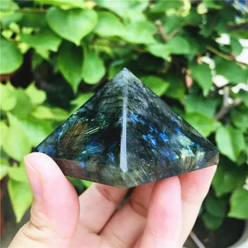4.5-5 cm labradorite quartz Zdravljenje Piramida Naravne Mineralne Triangled Kristalno Točke na debelo