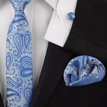 moške kravate odraslih modra vratu kravato nastavitev zapestne gumbe žep kvadratnih poroka, poslovni red kravatni black Robčki
