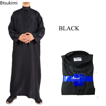 Muslimanski Moški Modni Haljo Tam Kaftan Abaya Pakistan Jubba Moških Bonnet Homme Musulman Arabski Islamski Oblačilni Novo Qamis Homme Musulman