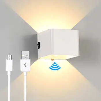 LED Indukcijske Stenska Svetilka, Polnilne USB Brezžični Branje Steno Ligthts Za Študij Spalnica Postelji Koridor Doma Dekor Rov