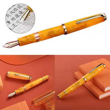 Hongdian N1S nalivno pero, z batnim akrilne smole kaligrafsko pero lepe študent poslovne urad darilo retro peresa 0,5 mm EF nib
