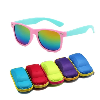 Vintage Kvadratnih Otroci sončna Očala Prožne Varnosti Otrok sončna Očala Moda Fantje Dekleta Sonce Odtenki Očala UV400 Gafas De Sol