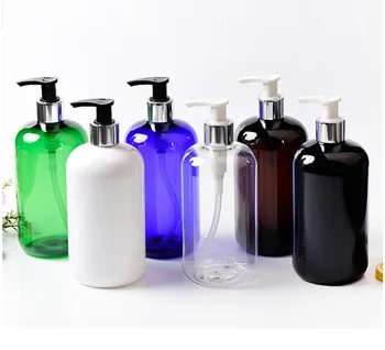 500 ml Plastična PET plastenka zlato, srebro losjon/emulzija/šampon/losjon za telo šampon bistvo toner za nego kože, kozmetične embalaže