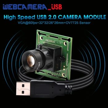 300K Pik, USB 2.0 Mini Webcam Plug and Play Spletna Kamera za Raspberry Pi z 6 mm Objektiv ELP-USB30W02M-L60