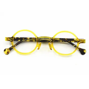 Modni Visoke Kakovosti Acetat Ustvarjalni Moški Ženske Očala miopia Recept Očala z Okroglo Earwear