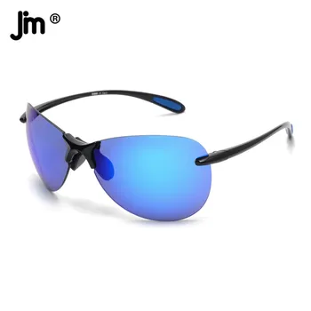 JM 2022 Novo Rimless Pilotni Moški Ženske sončna Očala blagovne Znamke Oblikovalec Prostem Modni Modri Ogledalo Odtenki UV400