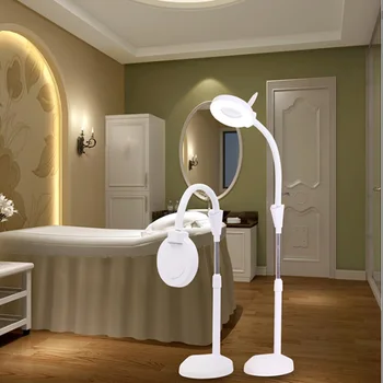 Armrest LED Povečevalno Steklo Zatemniti Talna Svetilka Tatoo Obrvi Nail Art 8X Kozmetični Salon Shadowless Tatoo Lučka