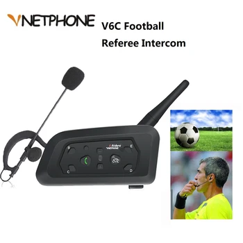 Vnetphone V6C Nogometni Sodnik Arbitro držalo za uho Slušalke Slušalke Interkom Dupleks dvosmerni Trener Judger Arbitražo Slušalke