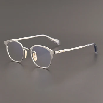 kakovost klasičnih modnih očal okvir moške blagovne znamke oblikovalec čistega titana optična očala za kratkovidnost branje ženska modna očala
