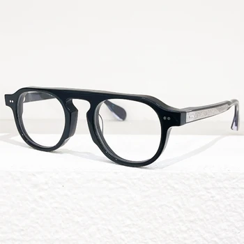 Vrhunska TVR529 očal okvir moški ženske JAPONSKA ročno izdelan acetatni retro optična očala za Kratkovidnost prescrption letnik očala