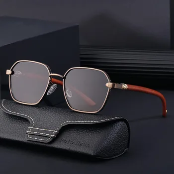 Luksuzni Kvadratnih Vintage sončna Očala Za Moške, Ženske, Modno Potovanje Vožnje Anti-glare sončna Očala Moški TR90 Očala UV400