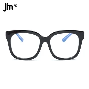 JM Acetatni Okvir Prevelik Kvadratnih Anti Modra Svetloba Očala Ženske Moški Računalnik Big Blue Light Blokiranje Očala Optična Očala
