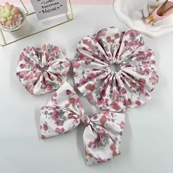 Luksuzni Francoski Pribor Za Lase Elegantno Flower Fairy Gumico Korejski Slog Lase Posnetek Ženskih Las Vrv Lok Scrunchies