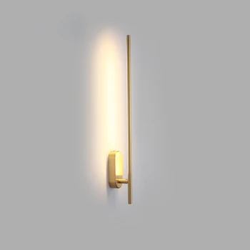 Minimalističen zlati in črni led spalnica stenske luči, preprosto črno led minimalističen notranja Stenska Svetilka