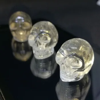 Naravni beli kristalni Carving oprema izdelki Crystal skull model brezplačna dostava