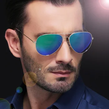 Blagovne znamke Oblikovalec New Polarizirana sončna Očala za Moške Očala Krog Kul Klasična Črna 10 Barvo Lunette De Soleil Homme Moški Vožnje