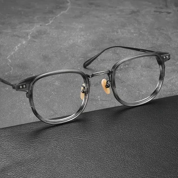 Acetat Obravnavi Očala Moški Ženske Letnik Očala Okvir Moških Recept Očala Proti Modra Svetloba +1.25 +1.5 +1.75 +2.25 +2.0