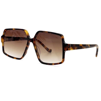 Velik Okvir sončna Očala Ženske in Moški Letnik UV400 Očala za Sonce Poleti Acetat Unisex Odtenki Počitnice Plaže Potovanja Par Očal
