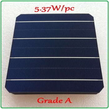 sončne celice plošča za 21,6% visokim izkoristkom razred 156mm 4BB monokristalne sončne celice 5.37 W/pc dovolj moči Mono Solarni Panel Celic