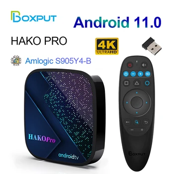 Hako Pro Android 11 TV Box Googlovi Certificirani 2+16GB RAM 8K Netflix HD Streaming Media Player, 5G Dvojno WiFi Set Top Box