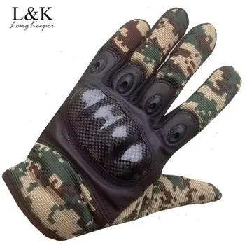Taktično Usposabljanje Polno Prst Rokavice Moški Rezano Odporne Vojaške Camo Na Prostem Šport Fitnes Kolesarska Polno Prst Anti-Skid (Palčniki)